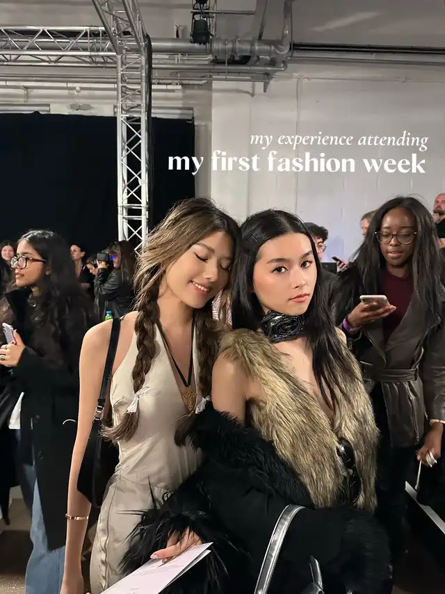 attending my first fashion week! ️