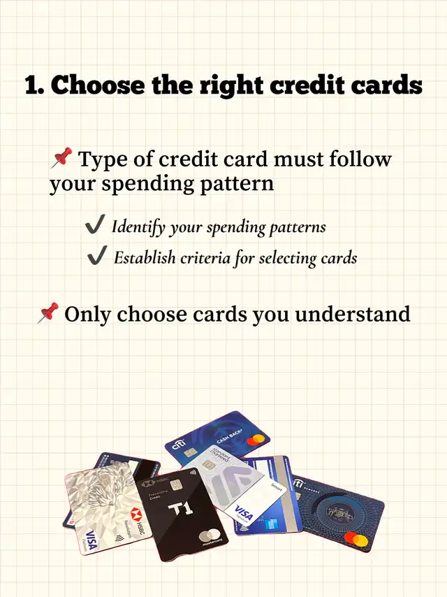 I have a system to manage my 8 credit cards