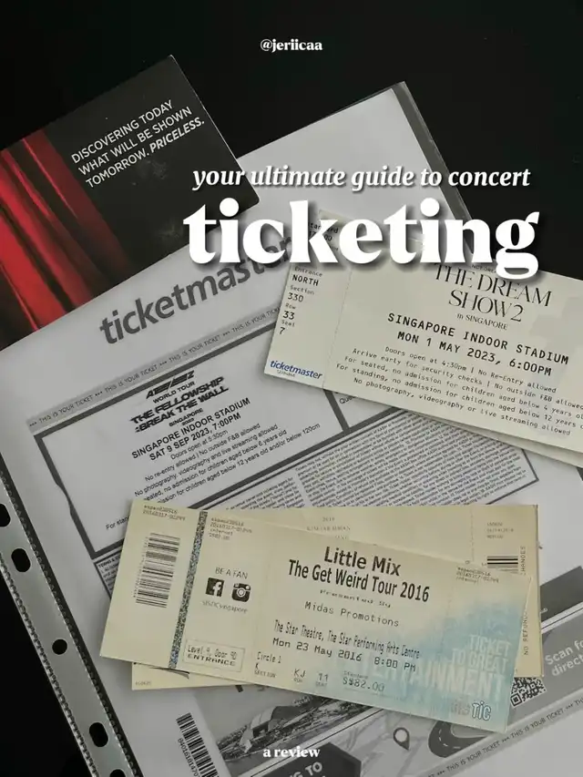 4 tips to SECURING YOUR CONCERT TICKETS ️