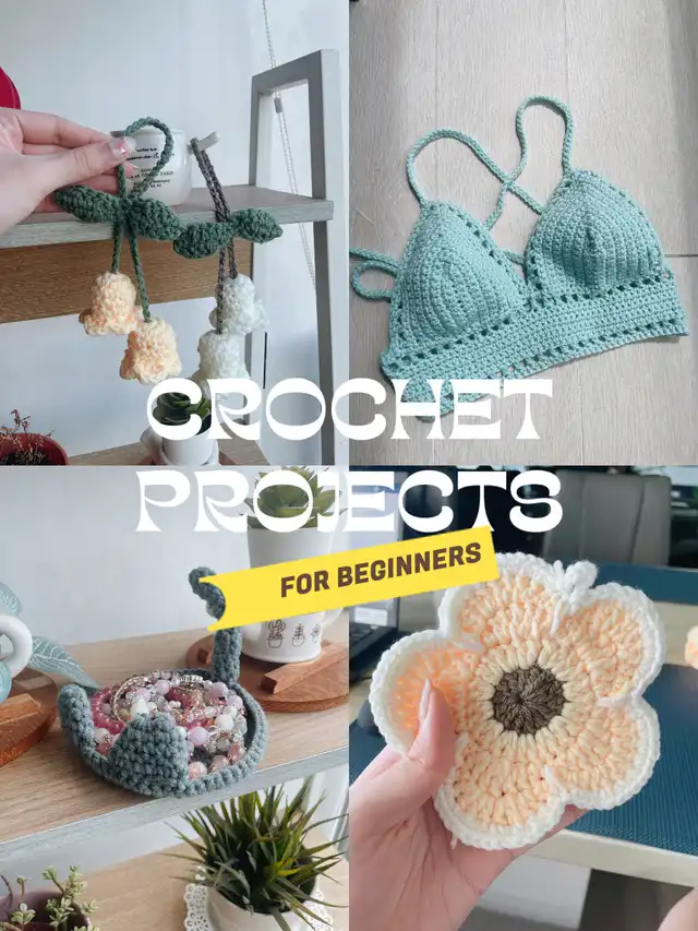 Things I crocheted as a BEGINNER! get started!