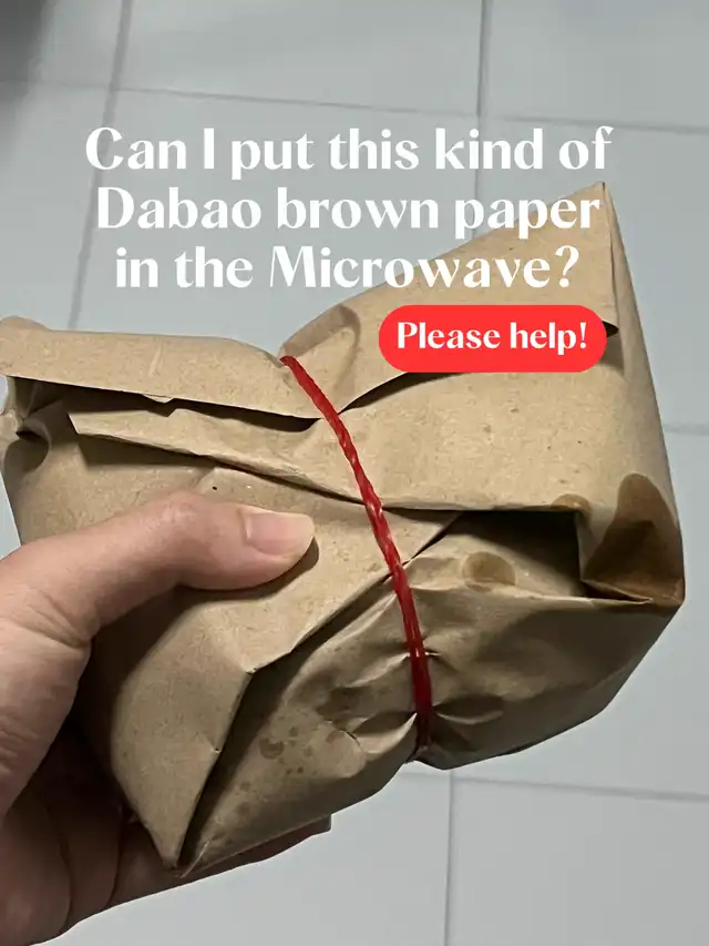 Can I put the brown paper in the microwave?