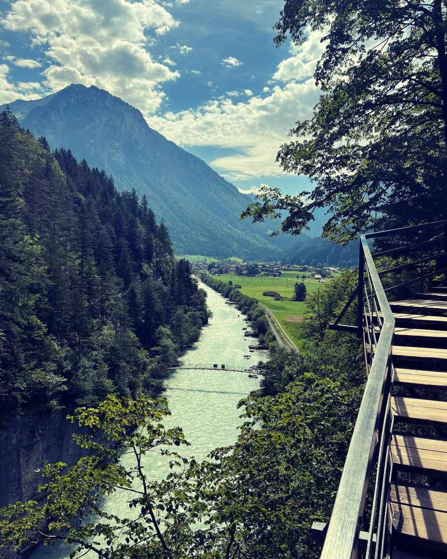 The Aare Gorge, Switzerland 🇨🇭 is open from spring to fall and is closed in the winter months.