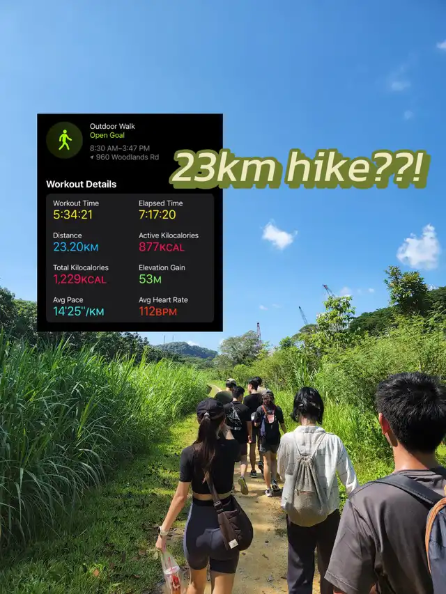 23km hike??! ‍️