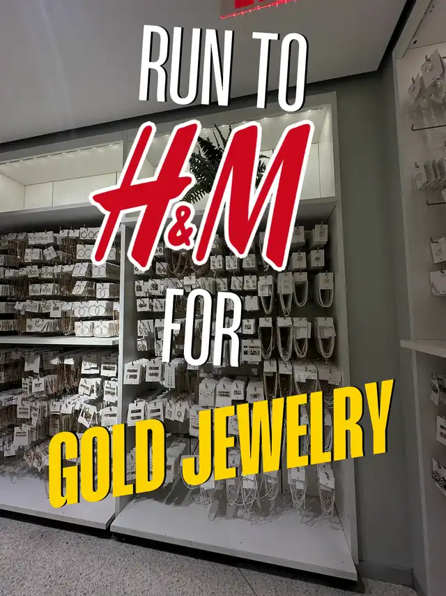 RUN TO H&M FOR GOLD JEWELRY UNDER $15
