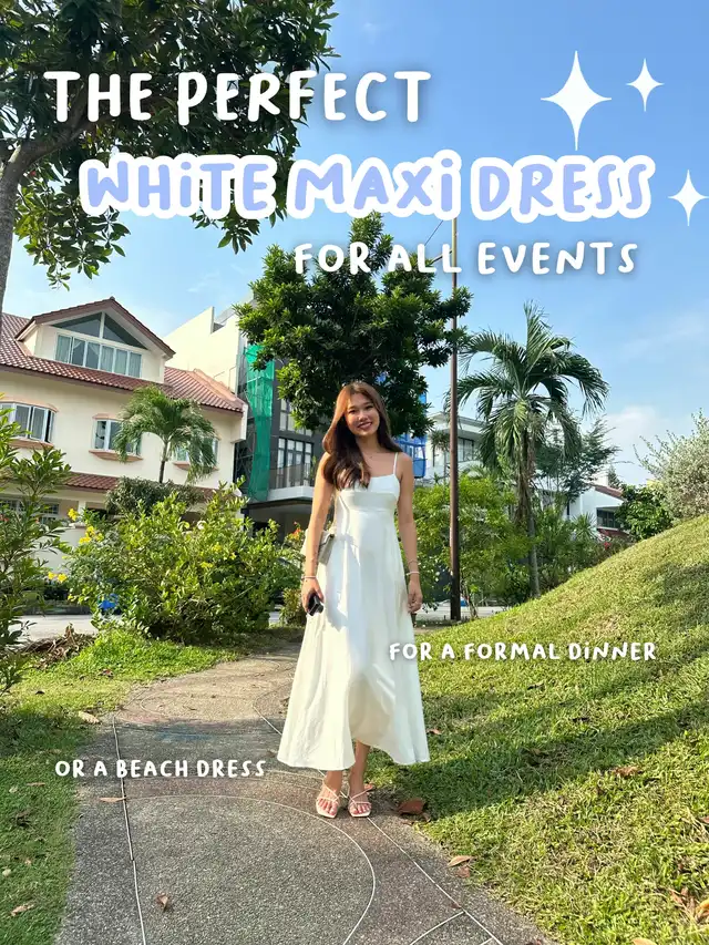 the WHITE MAXI DRESS you need for all occasions ️