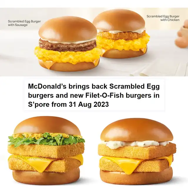 McDonald’s S'pore brings back Scrambled Egg burger