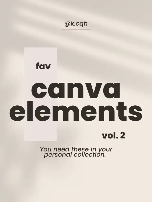 HIDDEN CANVA ELEMENTS YOU DON’T KNOW! ️ (PT. 2)