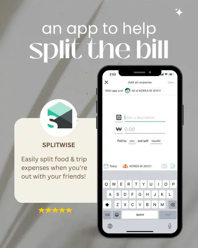 How to split the bill overseas? An app to help! ‍️