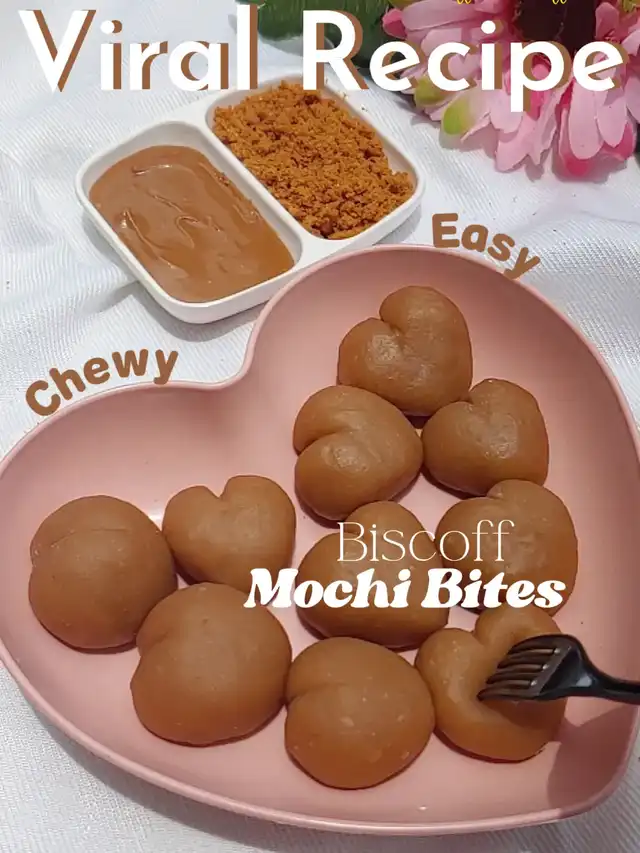 *VIRAL BISCOFF* MOCHI BITES RECIPE! EASY AND CHEWY