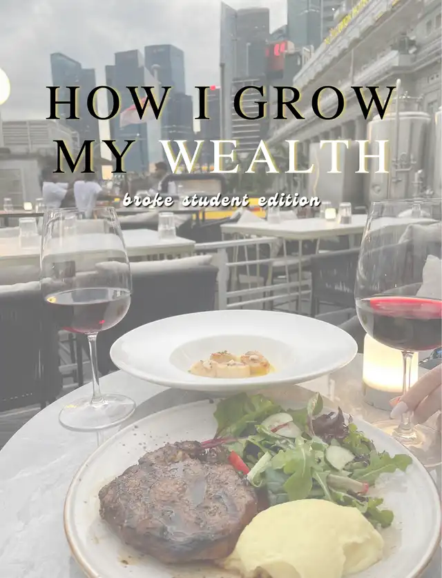 how I grow my wealth as a broke student!