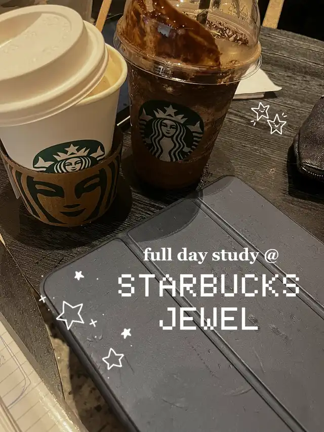 tried studying at starbucks jewel for a whole day!