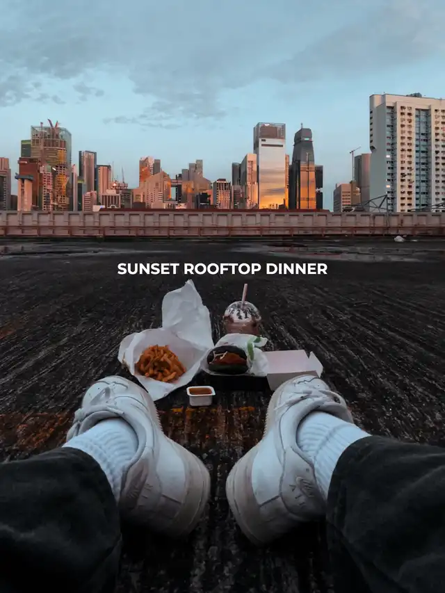 Solo Date Idea 006: Sunset Rooftop Dinner