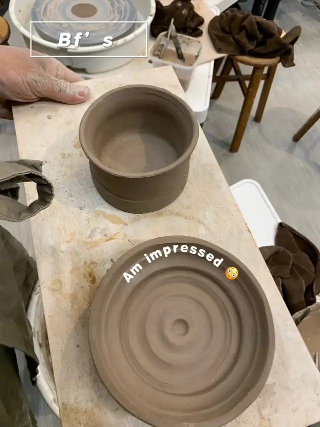 We went pottery for the first time!