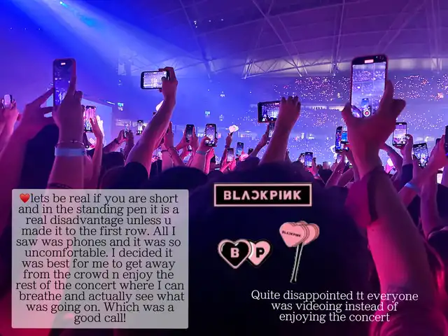 Lessons learned from Blackpink concert
