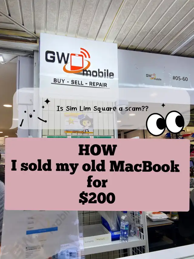 HOW TO SELL your old laptops at SIM LIM SQUARE