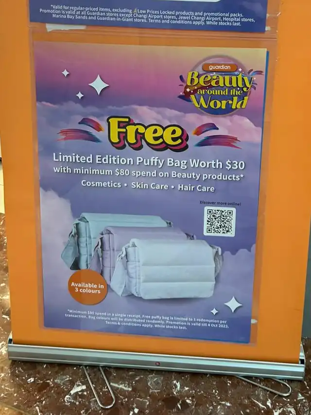 Get free puffer bag!