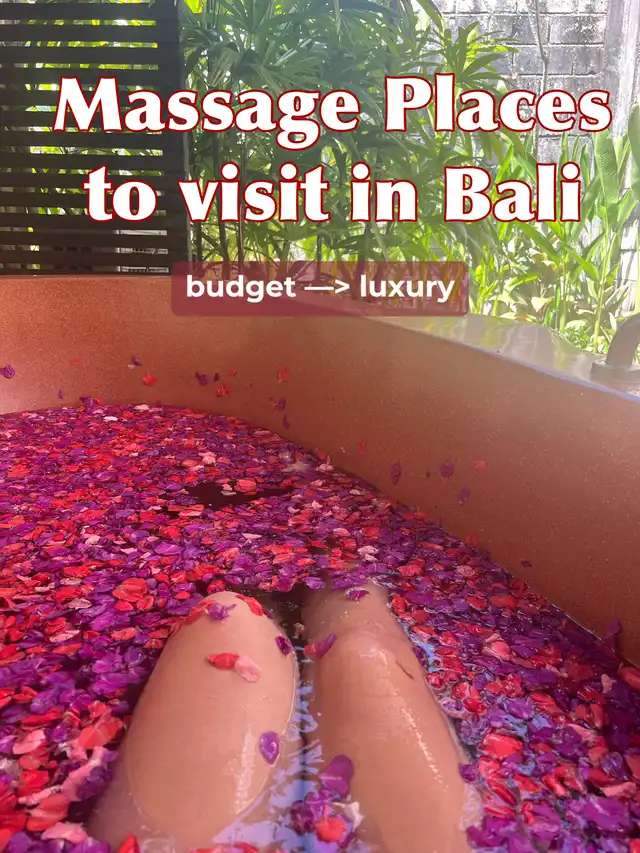 Massage places to visit and avoid in Bali