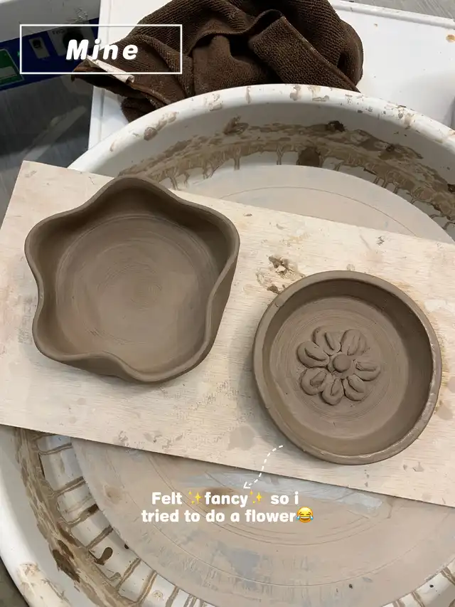 We went pottery for the first time!
