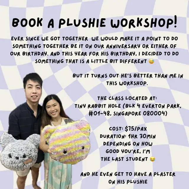 Build a Plushie Workshop!